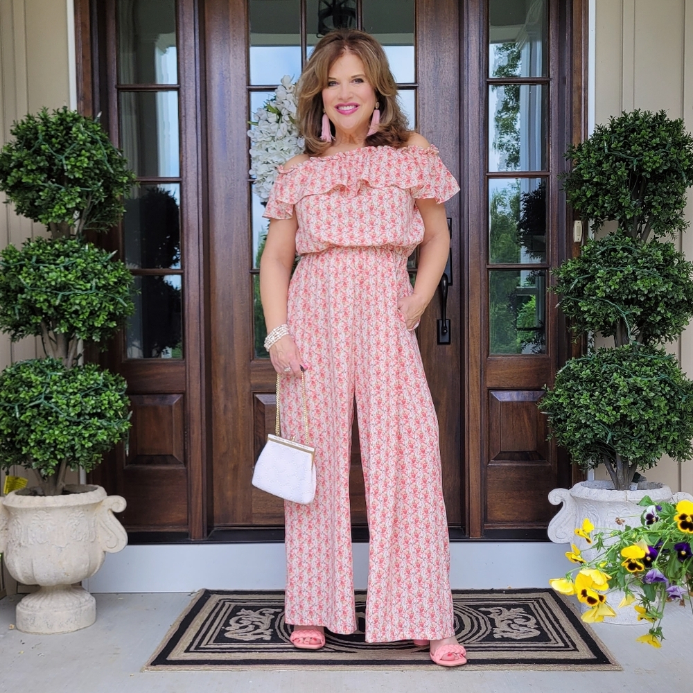 Petal and Pup Floral Jumpsuit